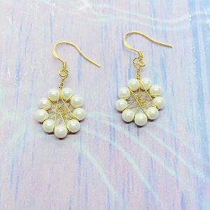 Handmade Pearl Earrings with Vermeil Earring Hooks